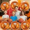 Large Round Basketball Balloons – 6-Piece 22-Inch Foil Mylar Balloons with Ribbon for Basketball-Themed Birthday Party Decorations (Basketball)